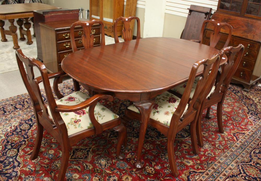 HENKEL-HARRIS DINING TABLE AND