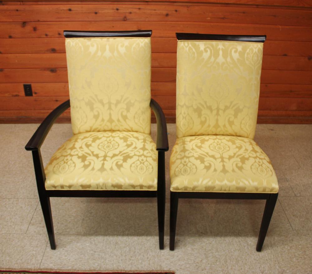 A SET OF EIGHT DINING CHAIRS, CENTURY