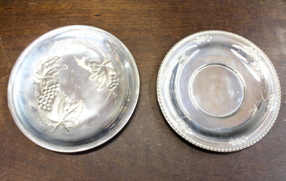 TWO WALLACE STERLING SILVER ROUND