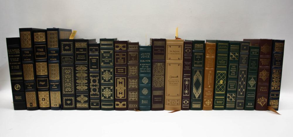 TWENTY TWO LEATHER BOUND BOOKS  33f60a