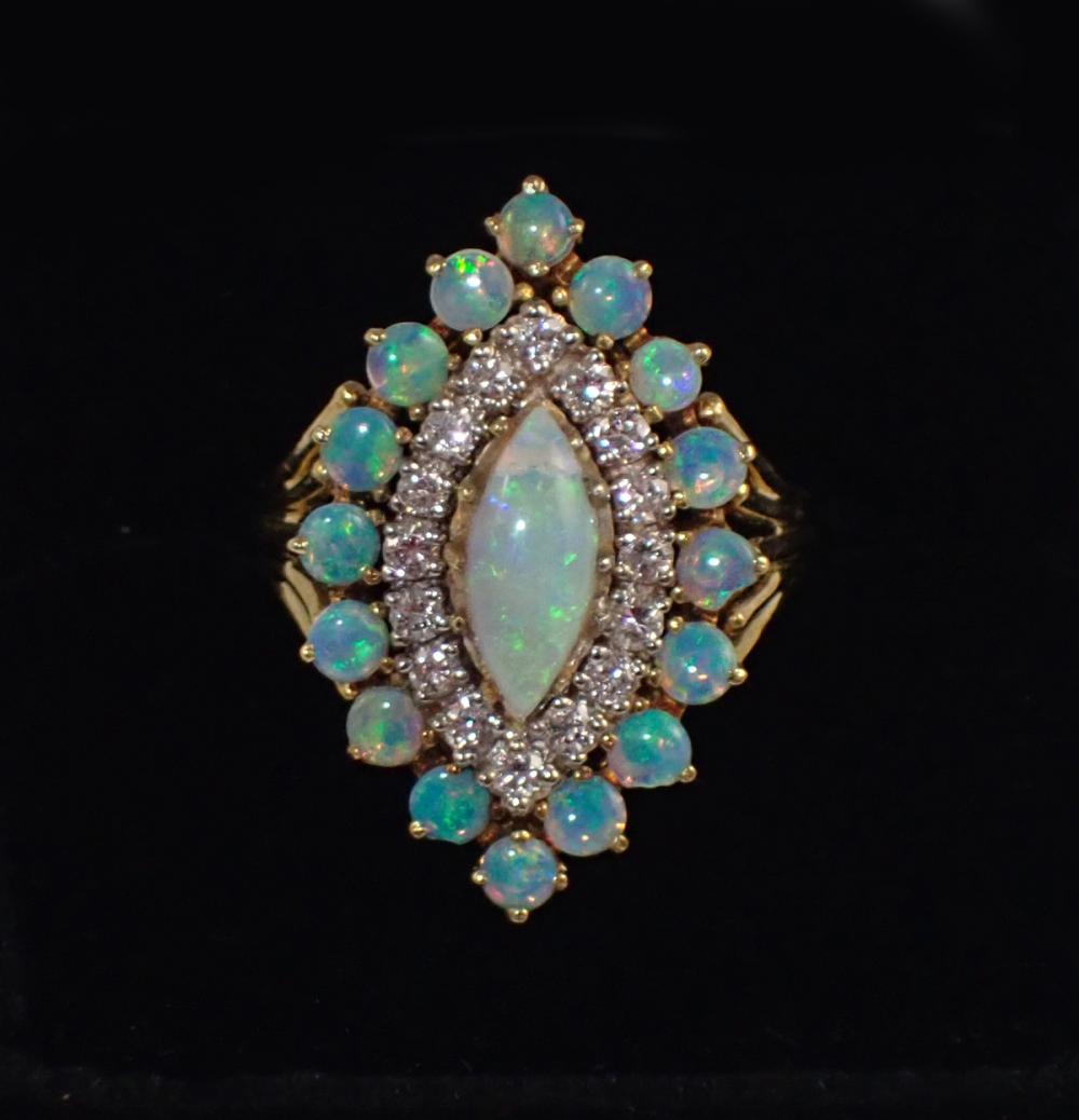 OPAL DIAMOND AND EIGHTEEN KARAT 33f653