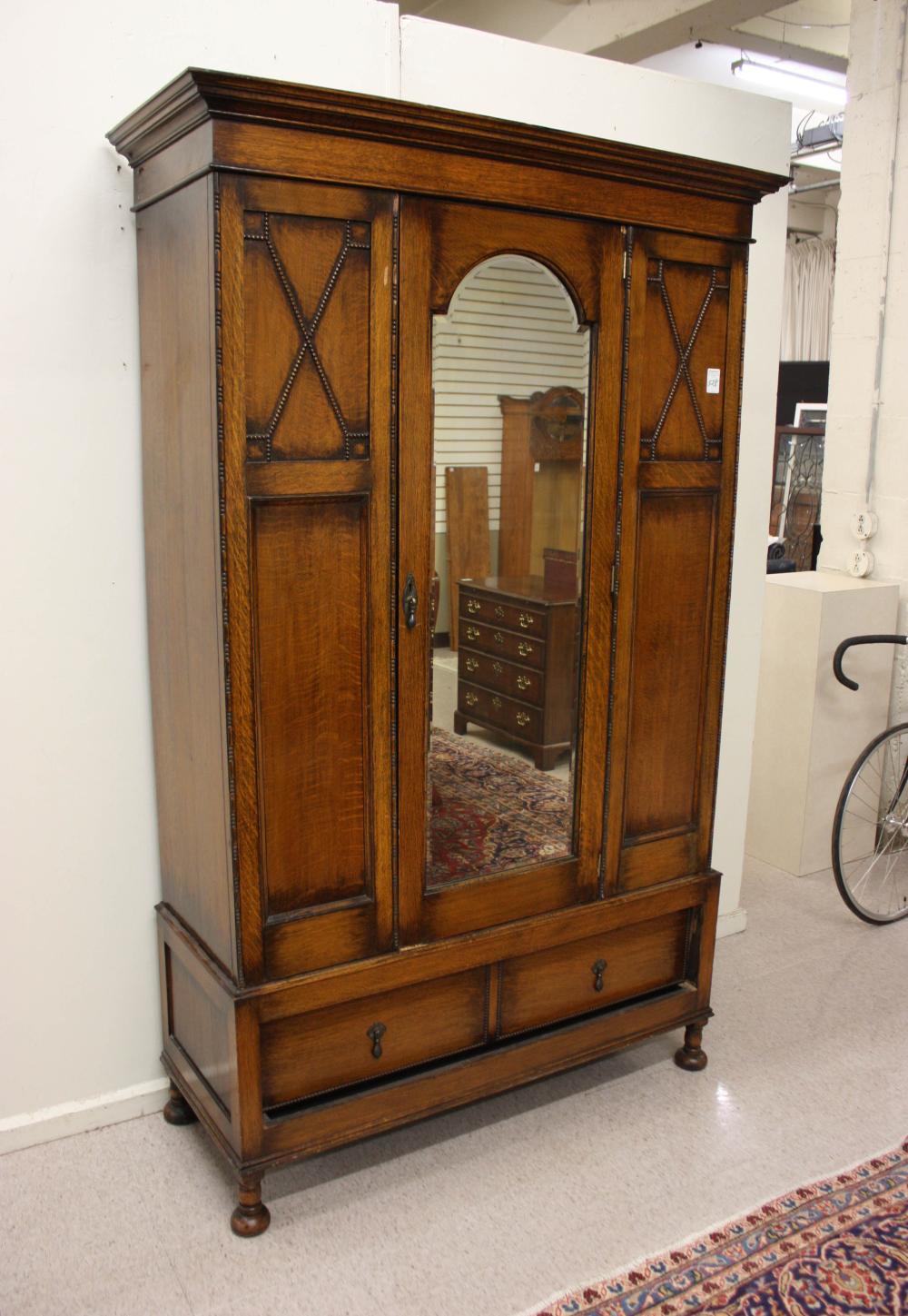 SINGLE DOOR OAK WARDROBE ENGLISH  33f67b