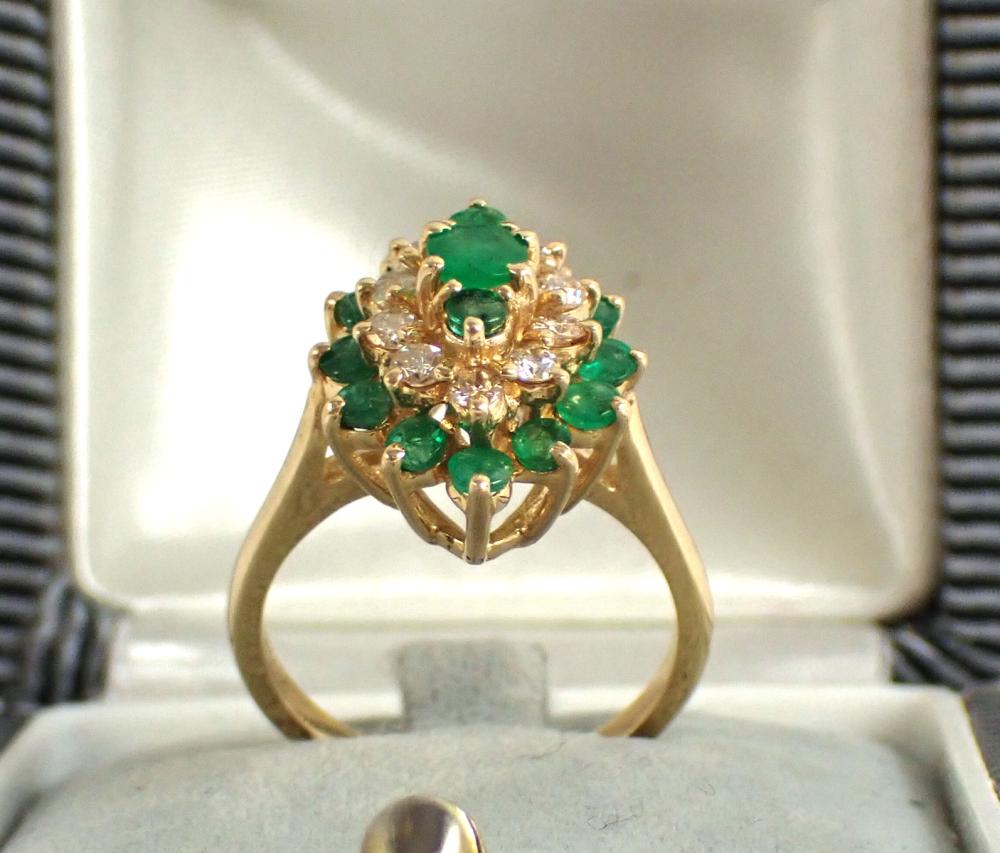 EMERALD DIAMOND AND FOURTEEN KARAT 33f6ca