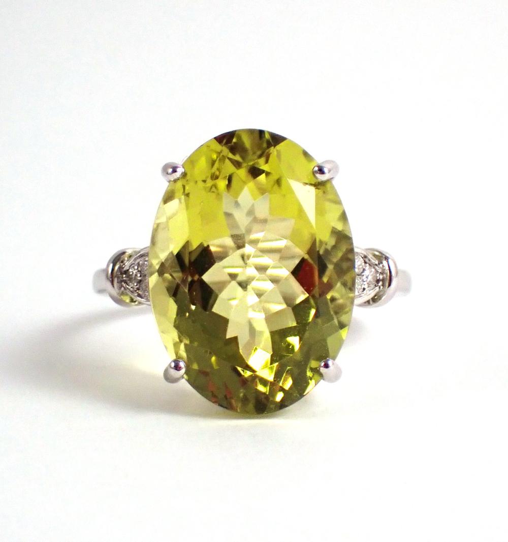 LEMON CITRINE DIAMOND AND FOURTEEN 33f6cb