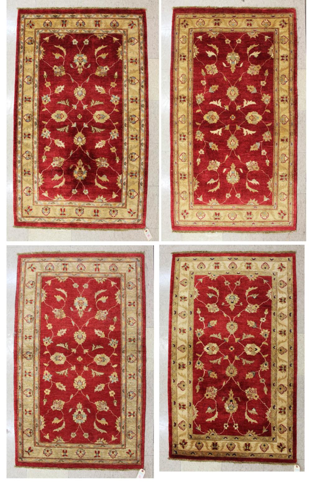 FOUR SIMILAR HAND KNOTTED ORIENTAL 33f6c9