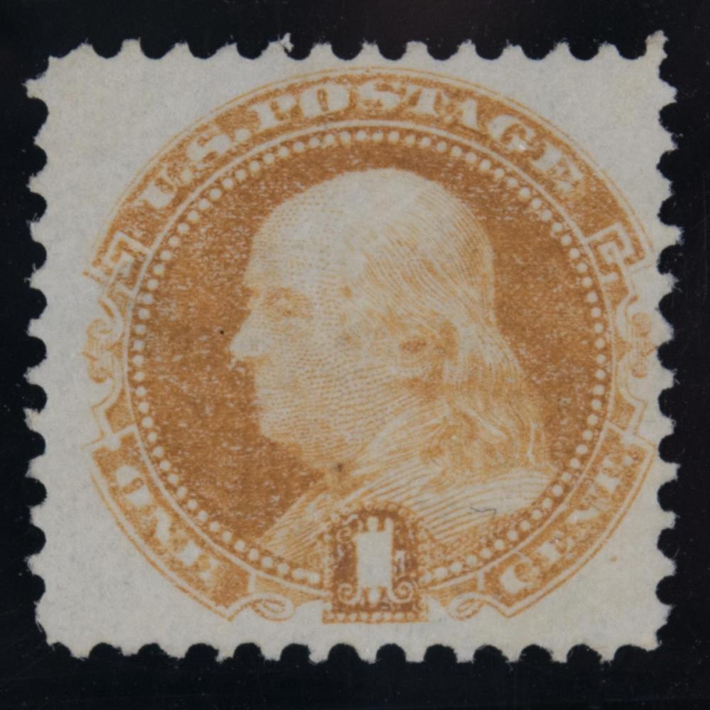 U S POSTAGE STAMP 1C BUFF BENJAMIN 33f6e3