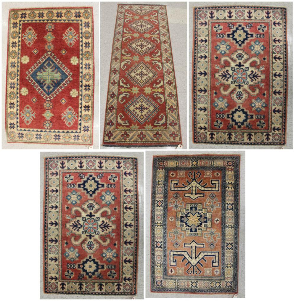 FIVE HAND KNOTTED ORIENTAL AREA 33f70a