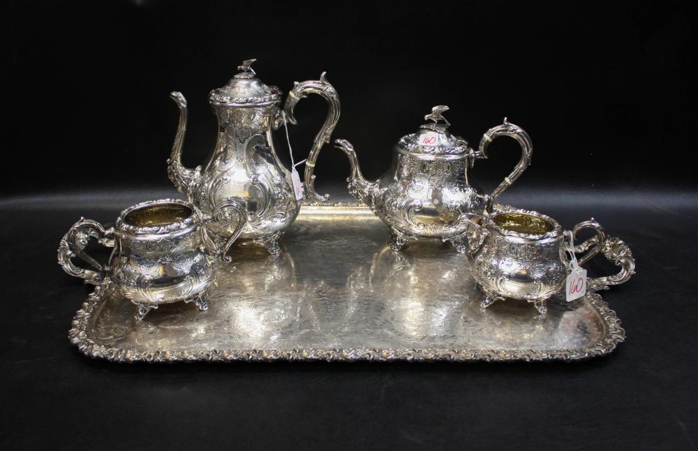 SILVER PLATED TEA AND COFFEE SET PLUS