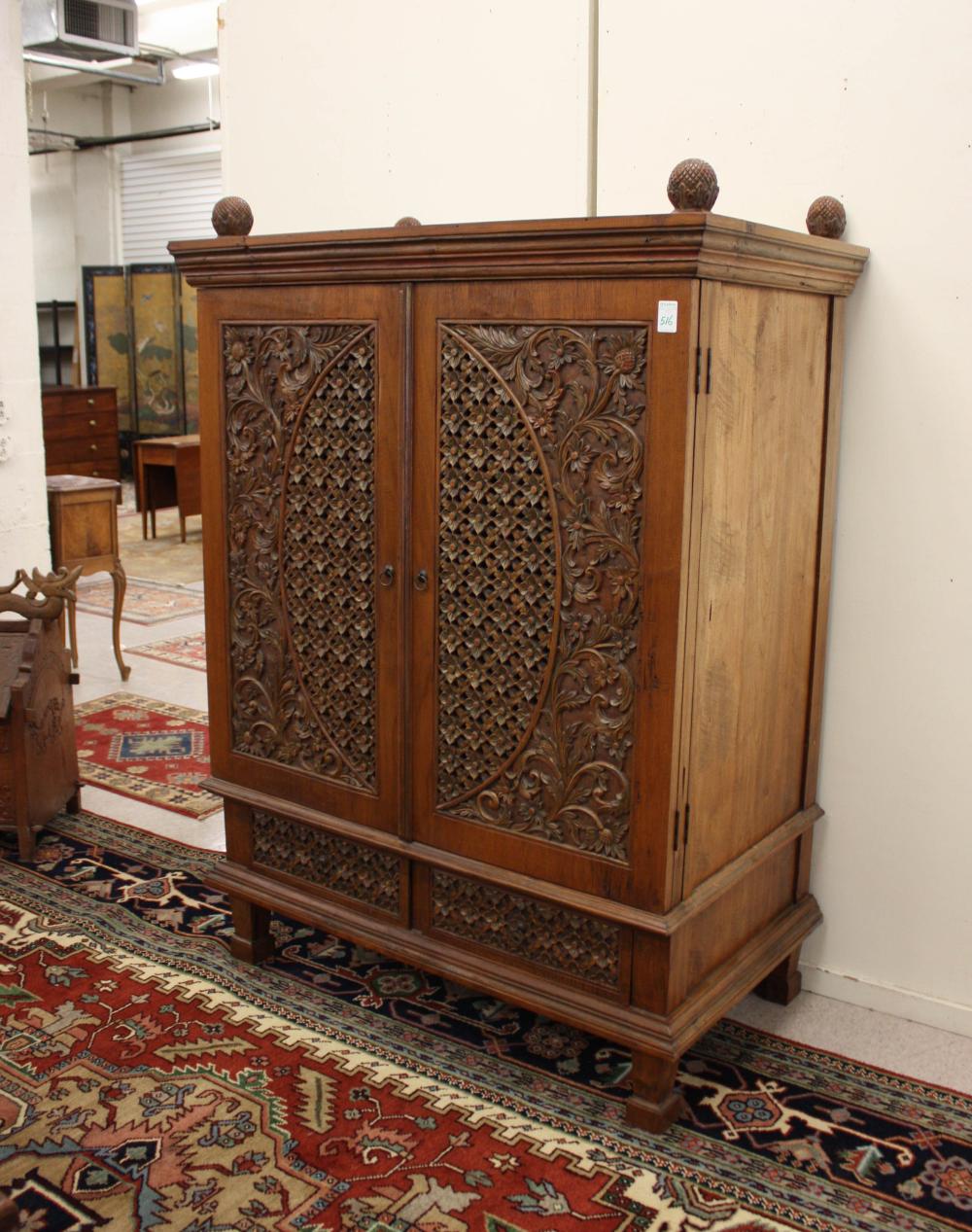 EAST INDIES COLONIAL STYLE CABINET,