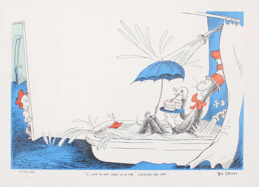 DR SEUSS CAT IN THE HAT LITHOGRAPHDR  33f859