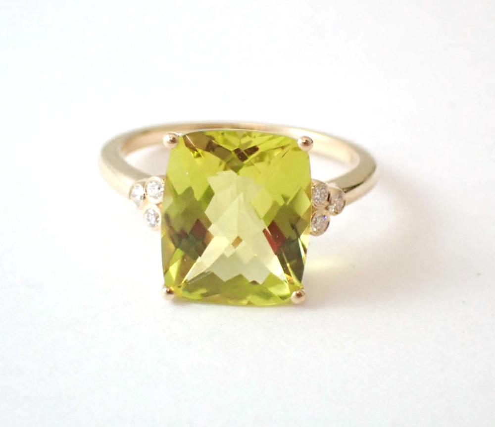 LEMON CITRINE DIAMOND AND FOURTEEN 33f888