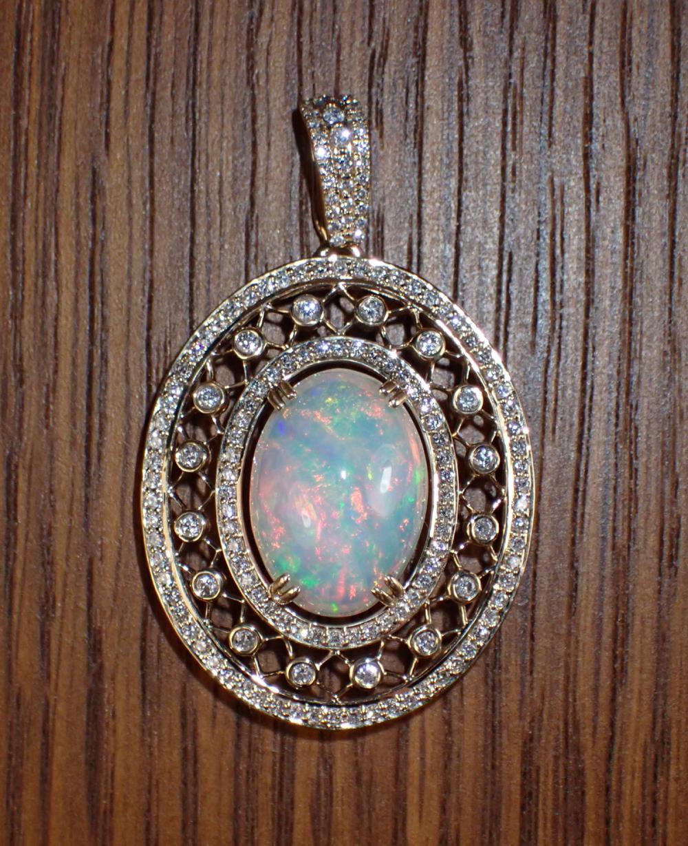 OPAL DIAMOND AND FOURTEEN KARAT 33f966