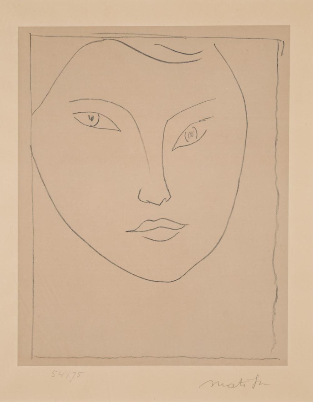 HENRI MATISSE LITHOGRAPHHENRI MATISSE