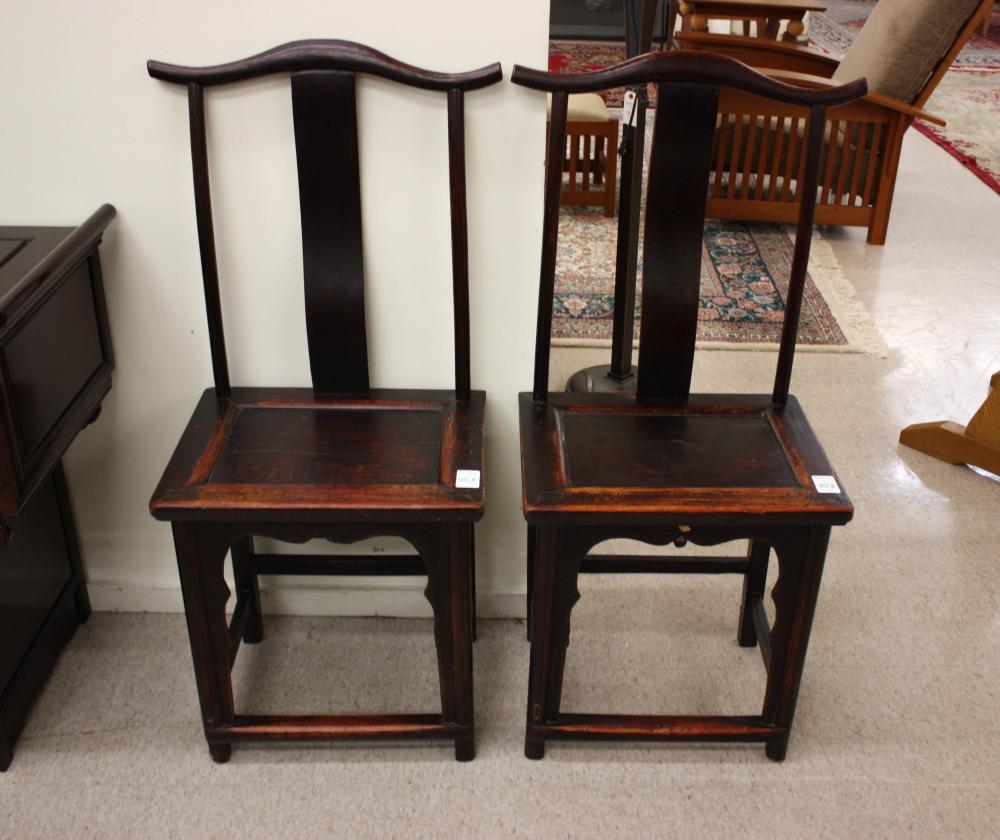 CHINESE MING-STYLE SIDE CHAIRSPAIR