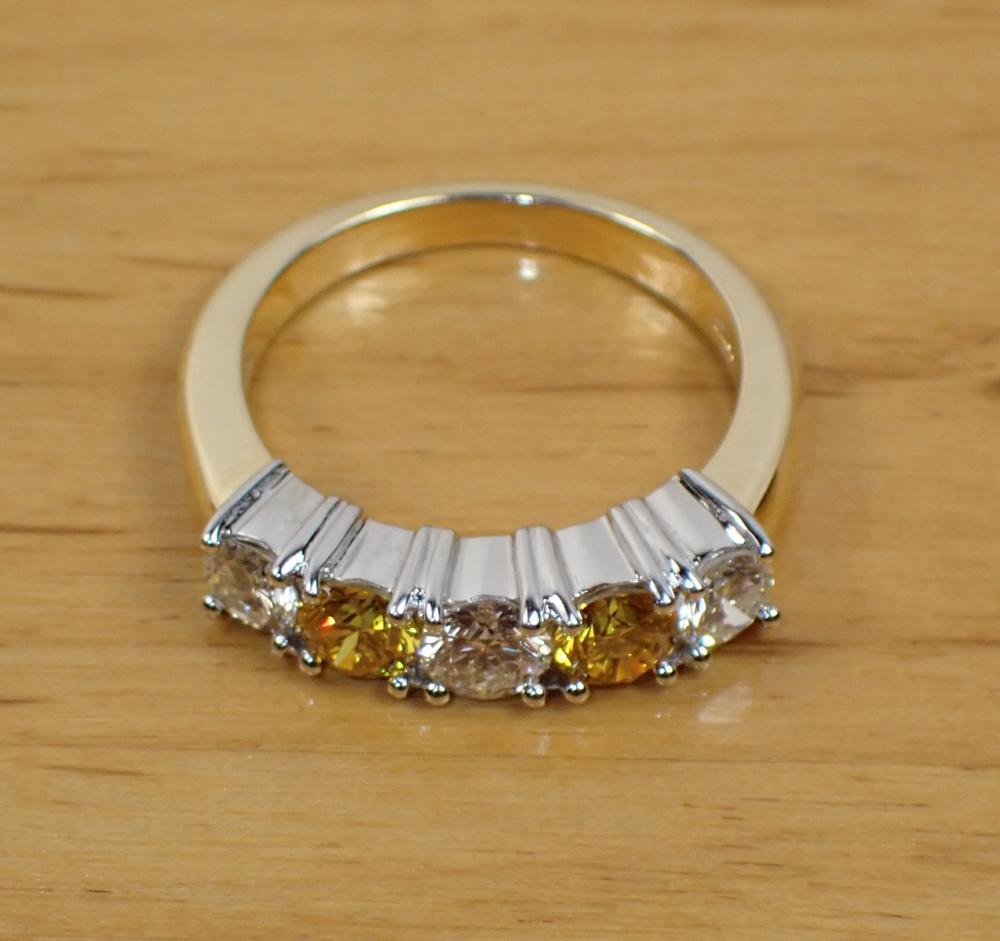 YELLOW AND WHITE DIAMOND TWO-TONE