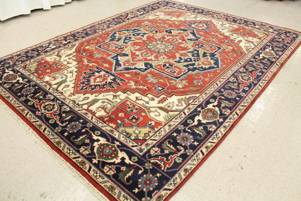 HAND KNOTTED ORIENTAL ROOM CARPET,