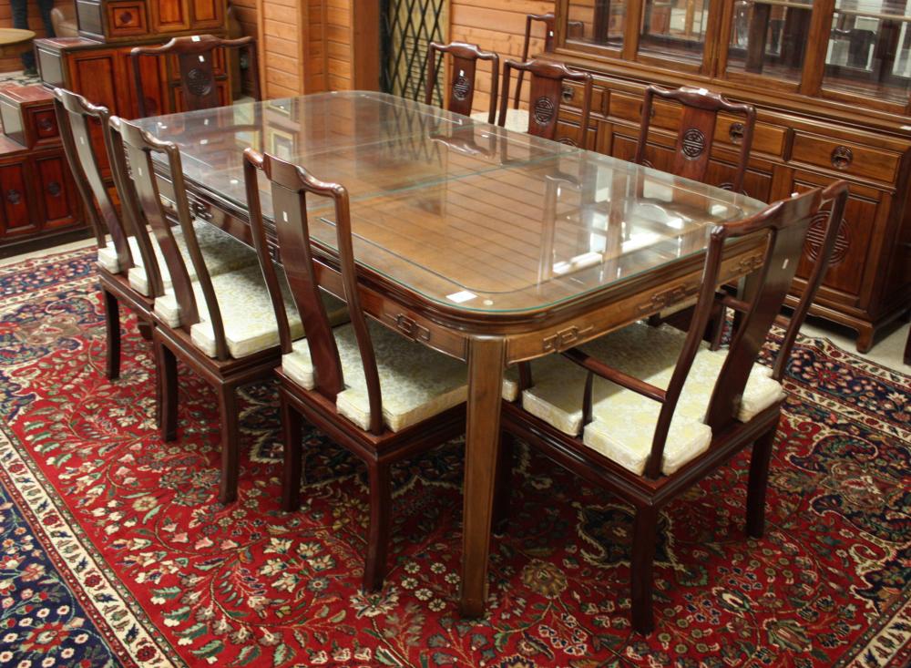 MING STYLE ROSEWOOD DINING TABLE,