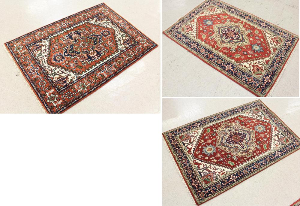 THREE SIMILAR HAND KNOTTED ORIENTAL 33fc02