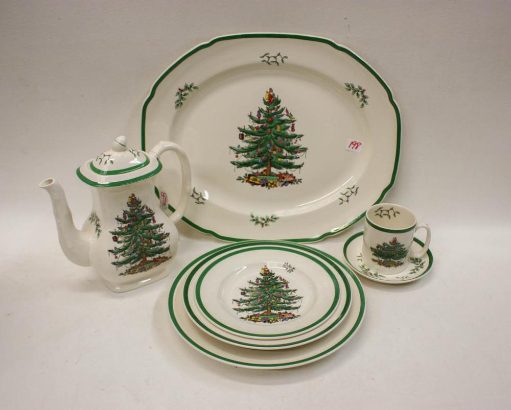 SPODE CHRISTMAS TREE CHINA AND DRINKWARE