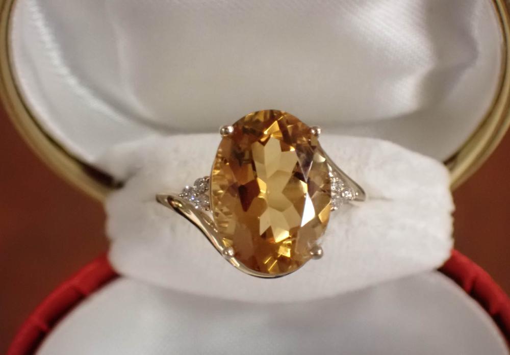 CITRINE DIAMOND AND YELLOW GOLD 33fc79