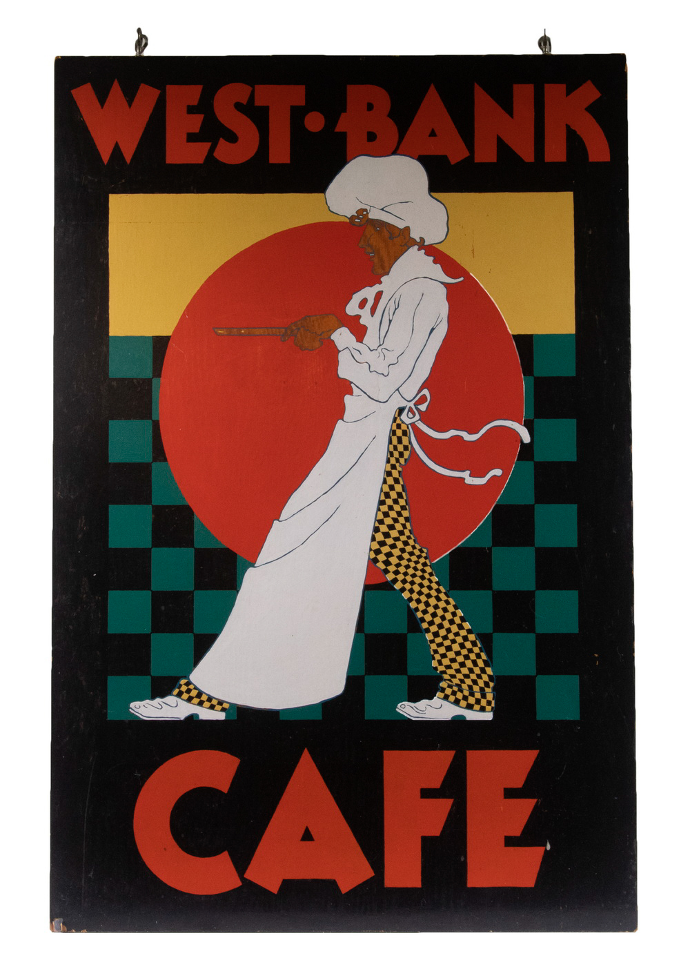 RESTAURANT SIGN West Bank Cafe  33fd5f