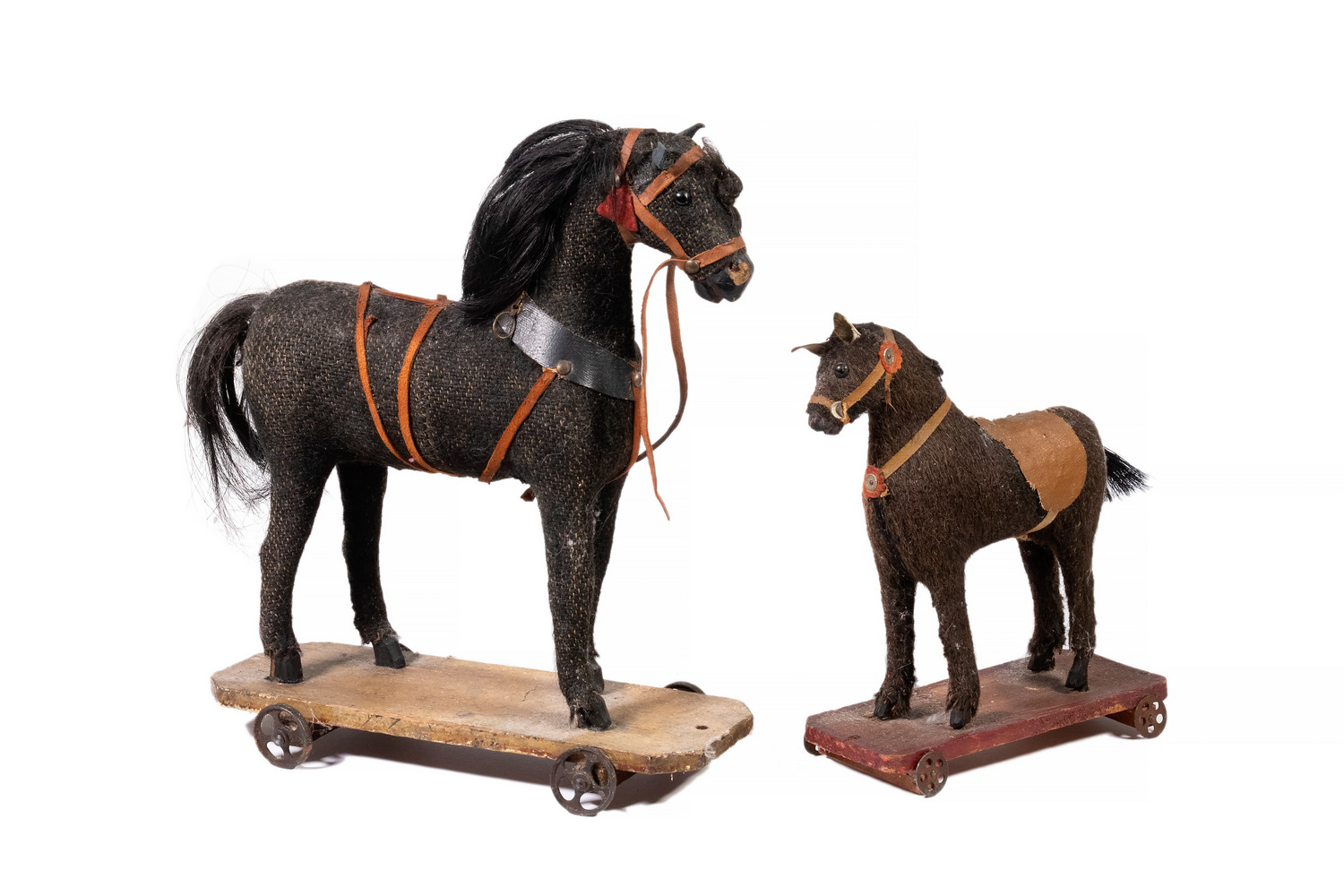 GERMAN HORSE PULL TOYS Lot of (2)