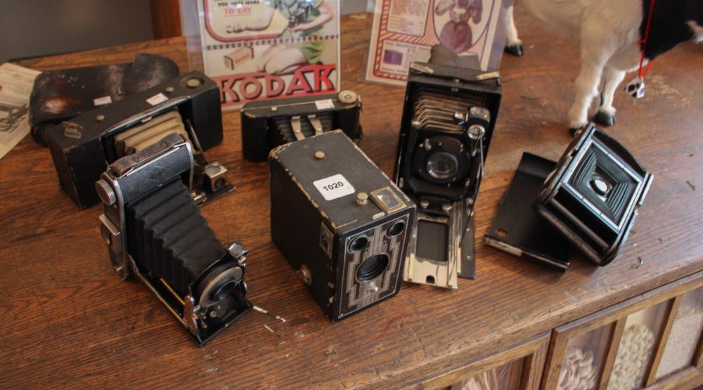 SIX ANTIQUE & VINTAGE CAMERASSIX