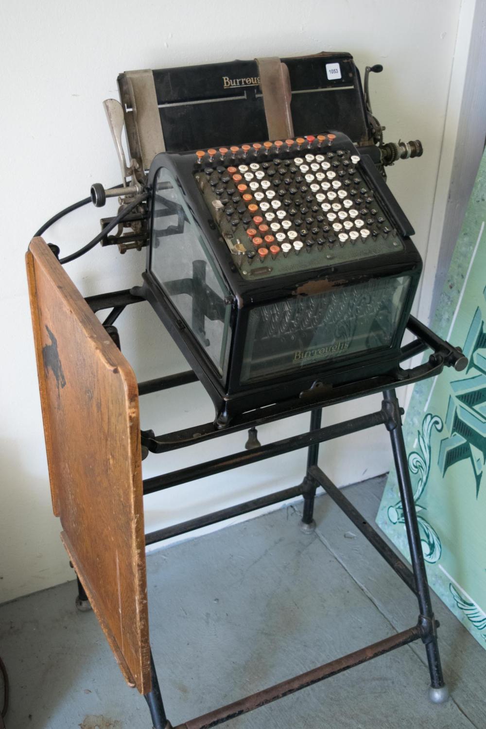 ANTIQUE BURROUGHS ADDING MACHINE