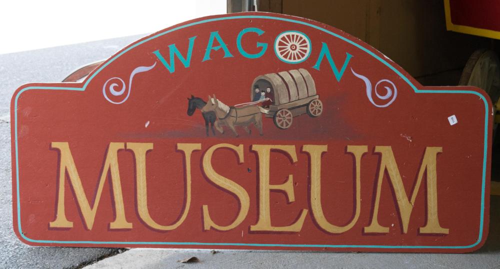 WAGON MUSEUM SIGNWAGON MUSEUM SIGN,