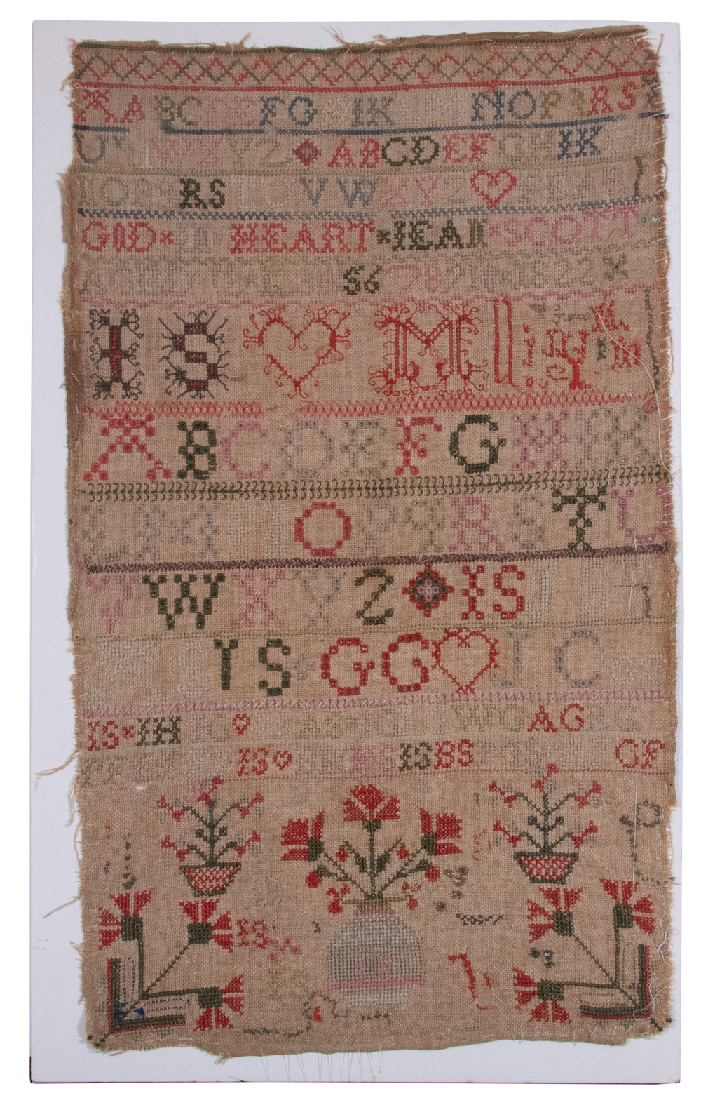 UNFRAMED SAMPLER (IN FOLIO) "Fear