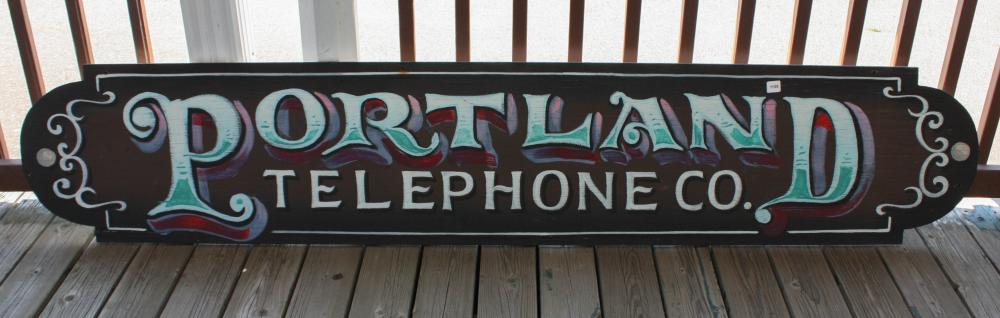 PORTLAND TELEPHONE CO.' SIGNPORTLAND