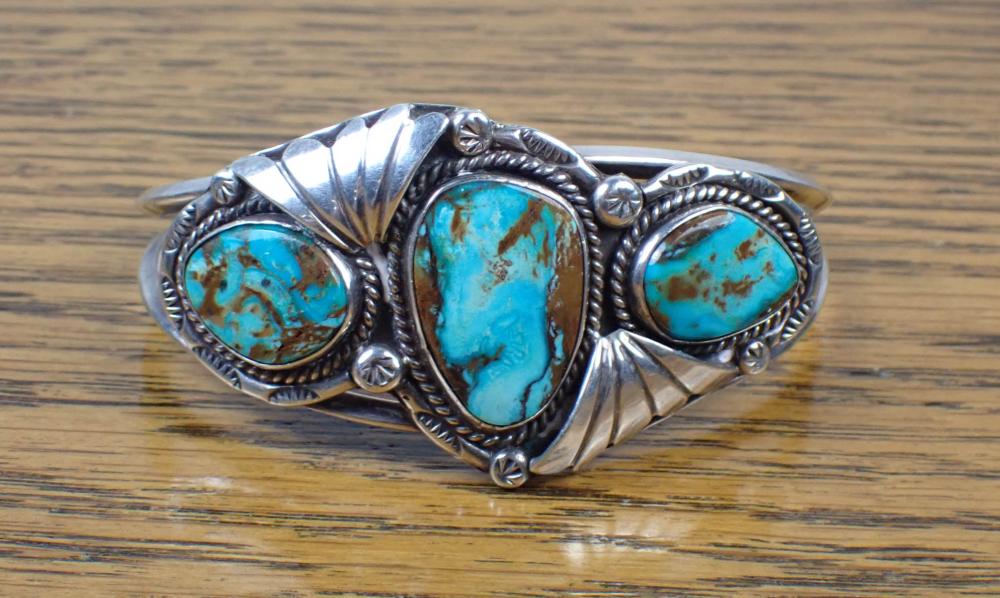 NATIVE AMERICAN SILVER TURQUOISE 33ff60