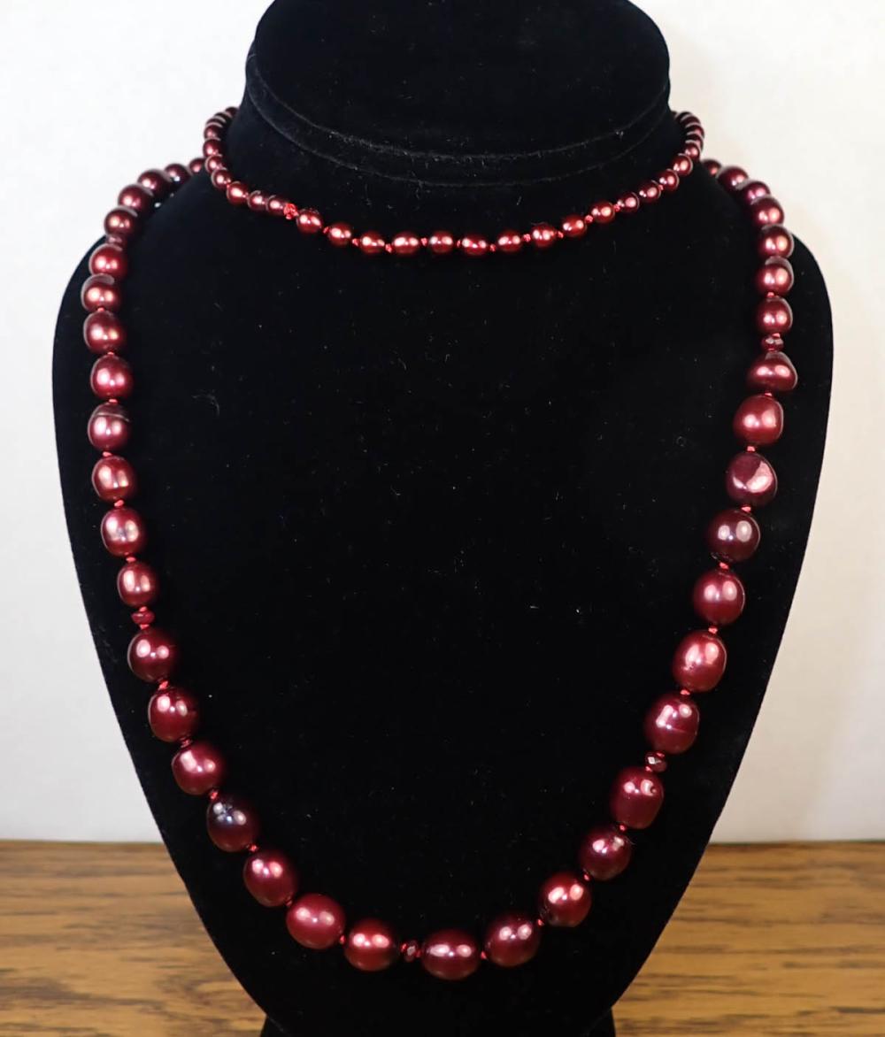 OPERA LENGTH CRANBERRY PEARL AND