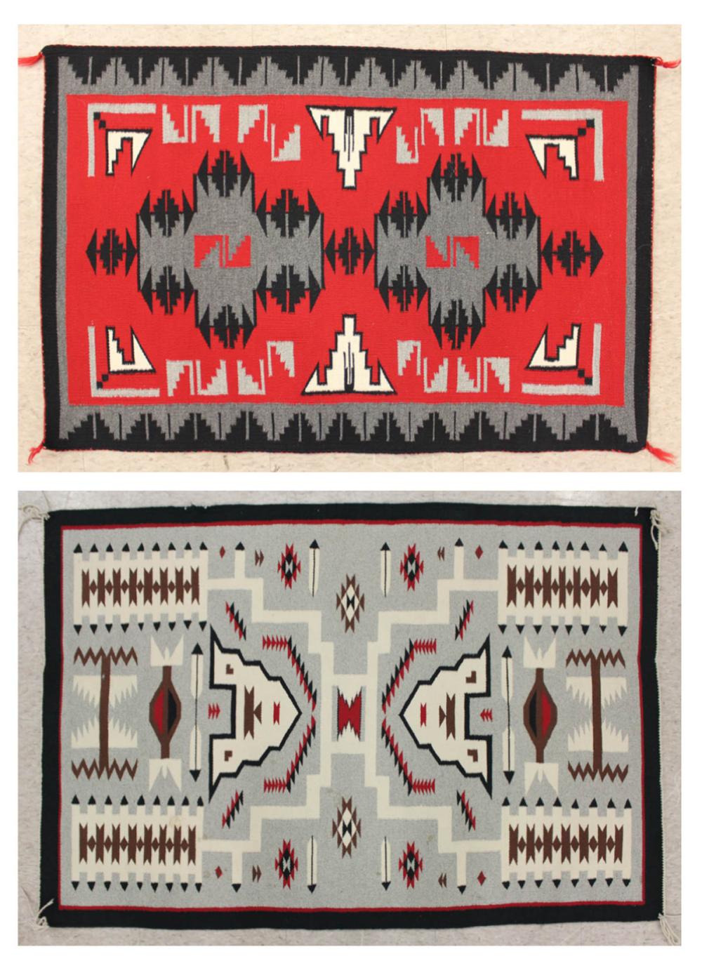 TWO NAVAJO REGIONAL WEAVINGSTWO