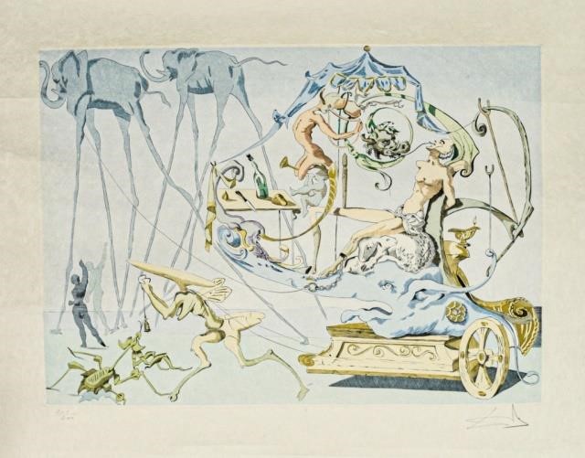 SALVADOR DALI LITHOGRAPH THE GRAPE 340217