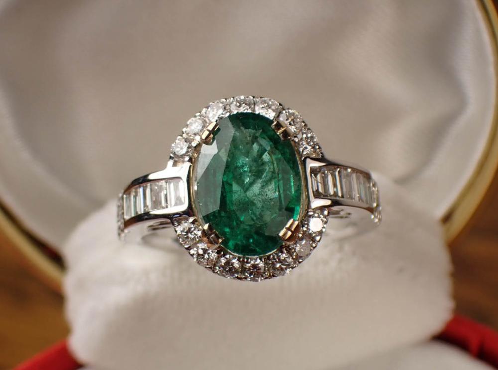 EMERALD DIAMOND AND FOURTEEN KARAT 3402da