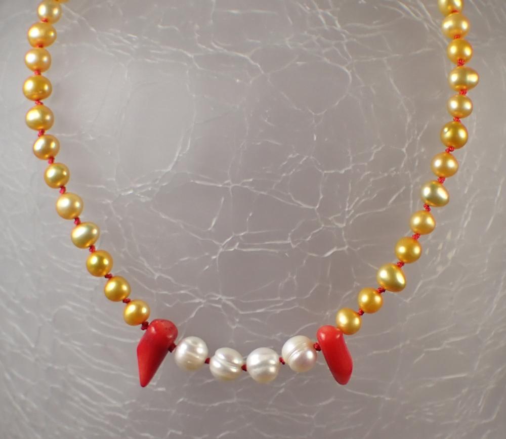 MATINEE LENGTH PEARL AND CORAL 340329