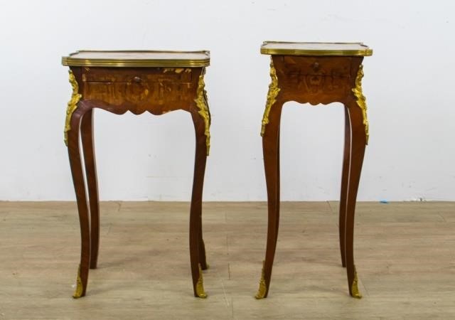 TWO LOUIS XV STYLE SIDE TABLESTwo 340379