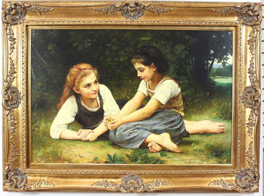 AFTER WILLIAM BOUGUEREAU OIL ON
