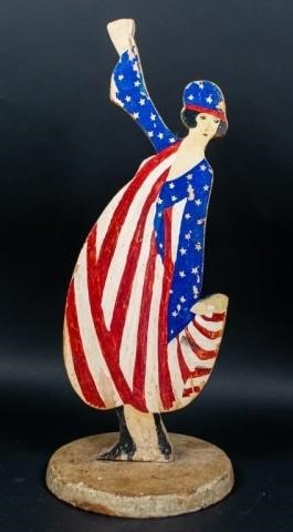 AMERICAN FOLK ART PATRIOTIC WOOD 3403a2