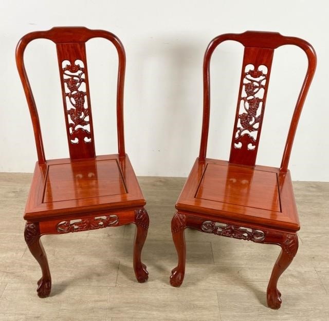 PAIR OF QUEEN ANNE STYLE CHINOISERIE 3403d0