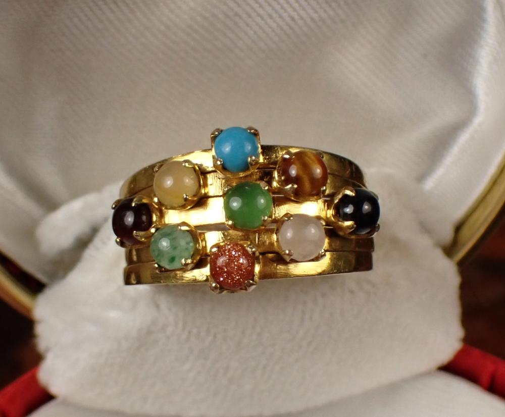 MULTI COLOR GEMSTONE AND FOURTEEN