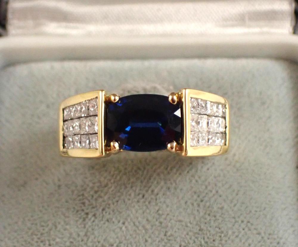 SAPPHIRE DIAMOND AND EIGHTEEN 34040e