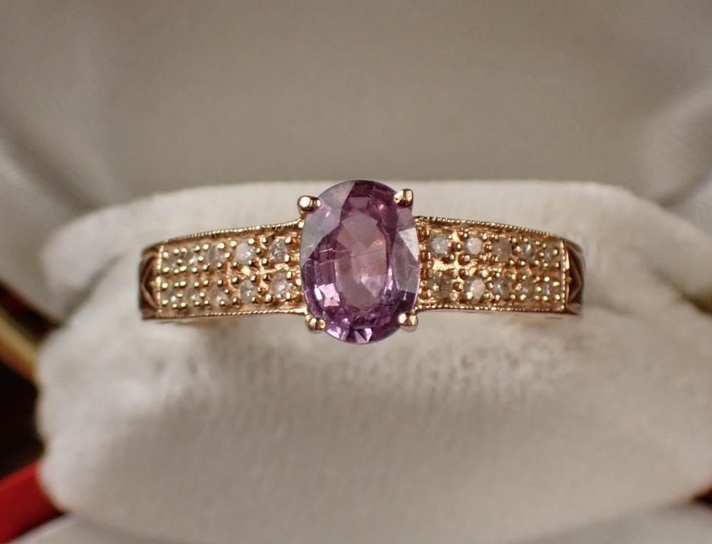 PINK SAPPHIRE DIAMOND AND GOLD 3404a0