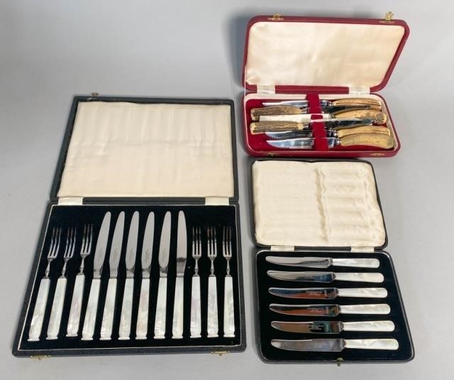 LOT OF FLATWARE WITH MOTHER OF PEARL