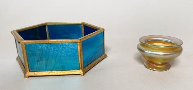 TIFFANY SALT AND HEXAGONAL BOX1 3404c3