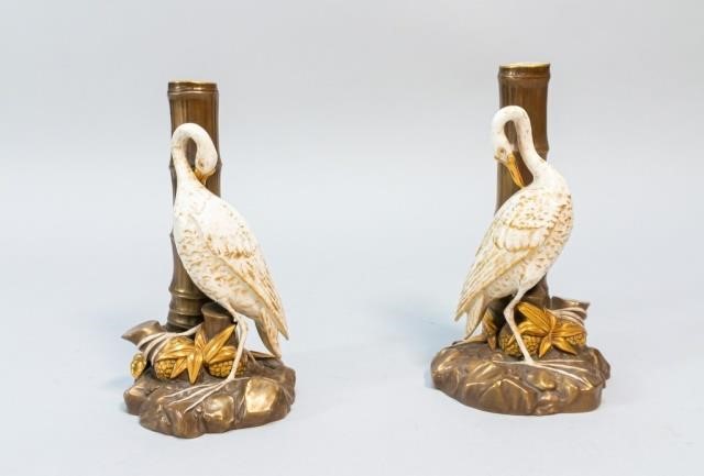PAIR OF 19TH C ROYAL WORCESTER 3404d4