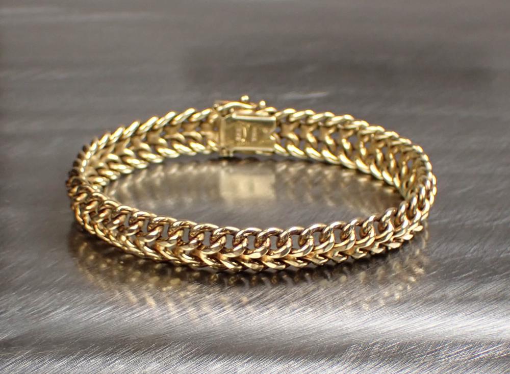 ITALIAN MADE GOLD CHAIN BRACELETITALIAN