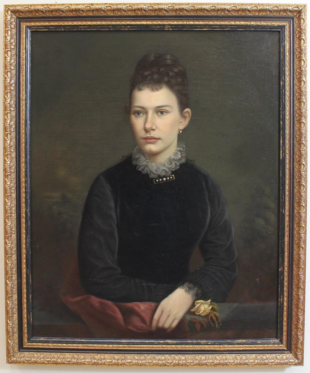 PORTRAIT OF A VICTORIAN LADY OIL 340517