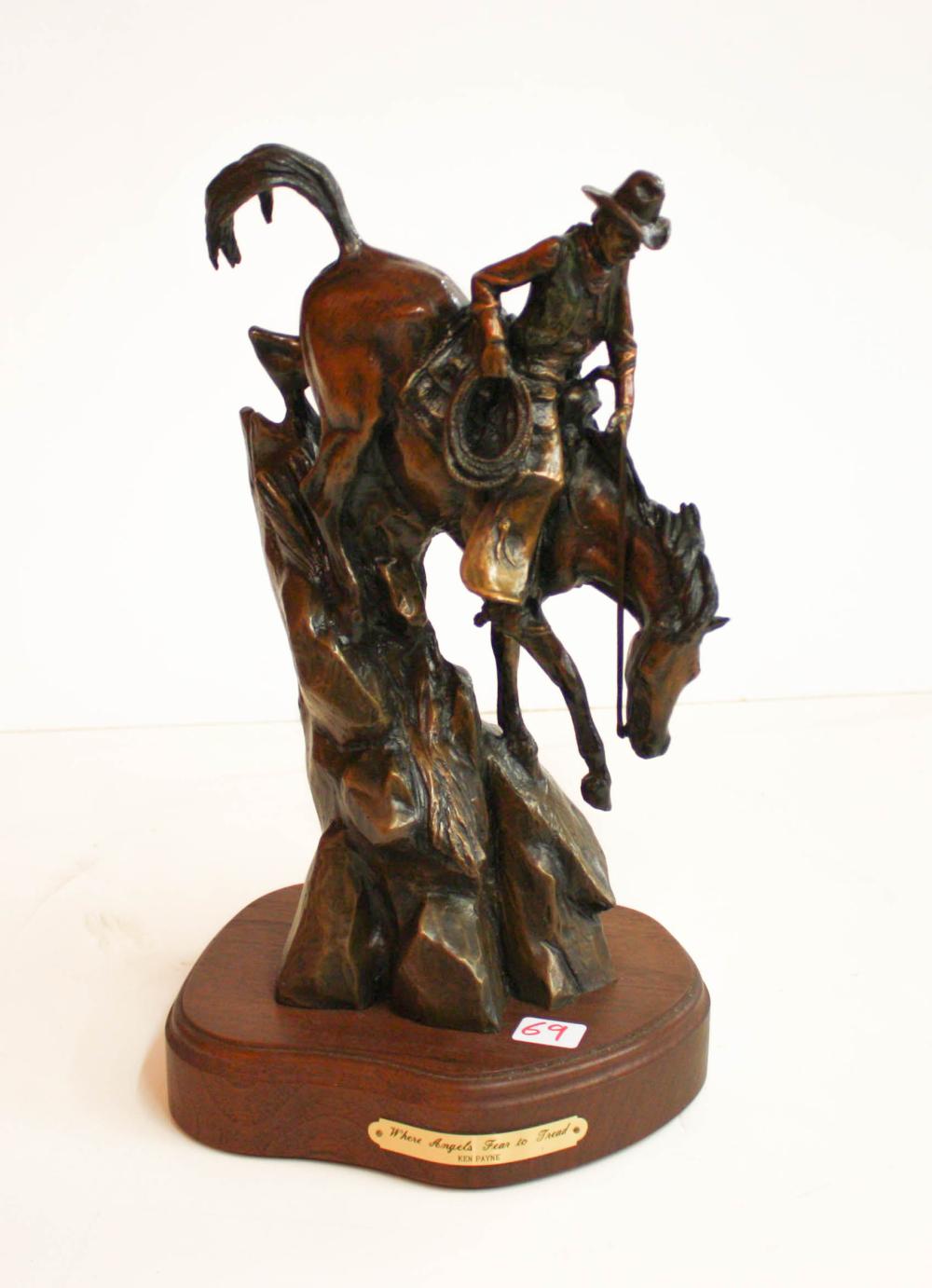 KEN PAYNE BRONZE SCULPTUREKEN PAYNE 34051a